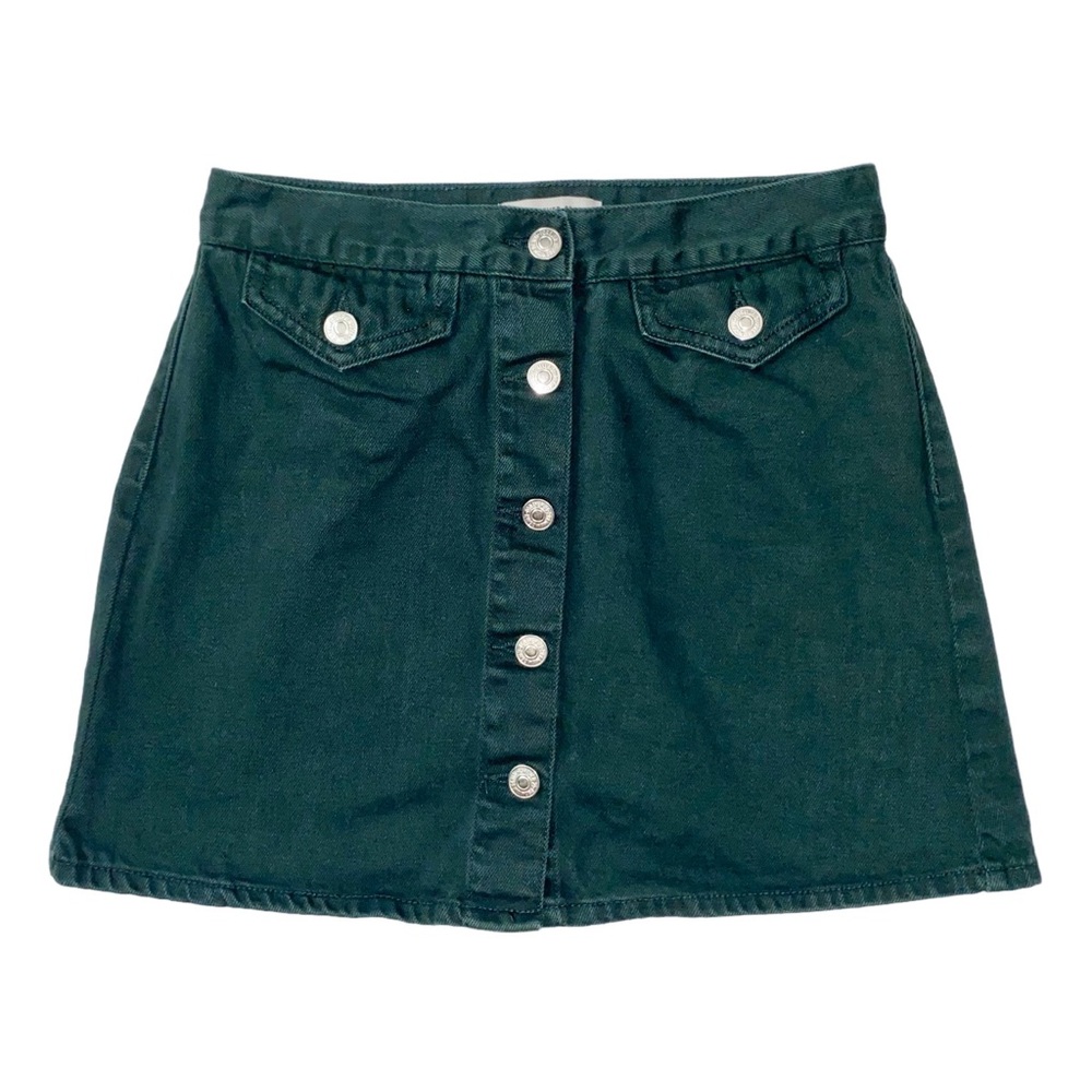 Forever 21 Green Jean Skirt